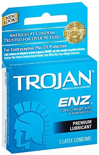 TROJAN Contraception CONDOM 3 CT ENZ SPL BLUE ARMOR
