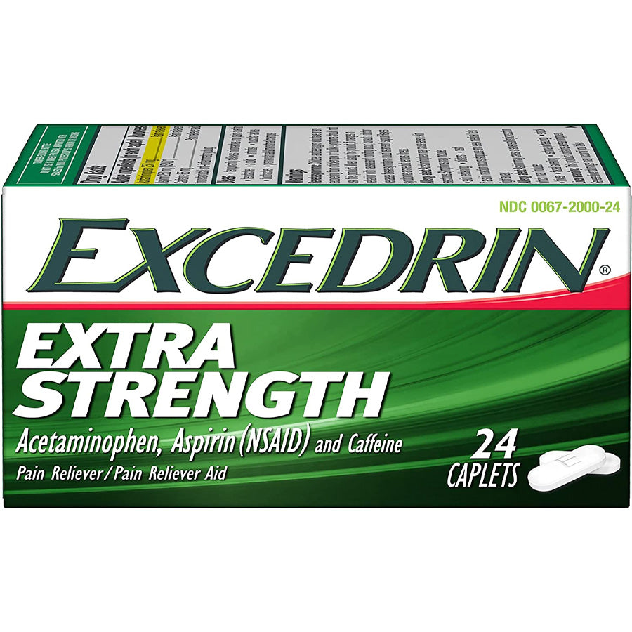 EXCEDRIN Over the Counter CAPLETS 24 CT EXTRA STRENGTH
