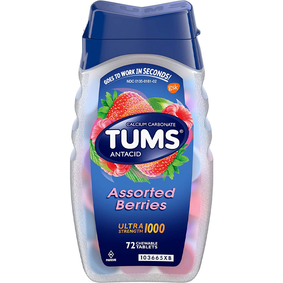 TUMS Over the Counter ULTRA BOTTLE 72 CT ASST BERRY