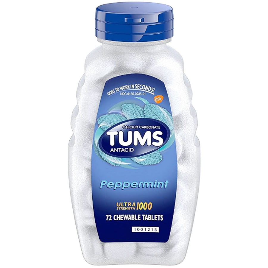 TUMS Over the Counter ULTRA BOTTLE 72 CT PEPPERMINT