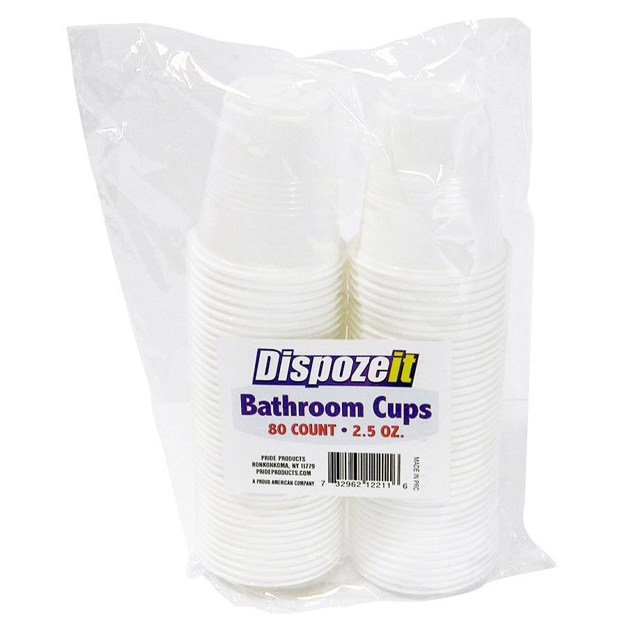 DISPOSE-IT BATHROOM CUP 2.7 OZ 80 CT