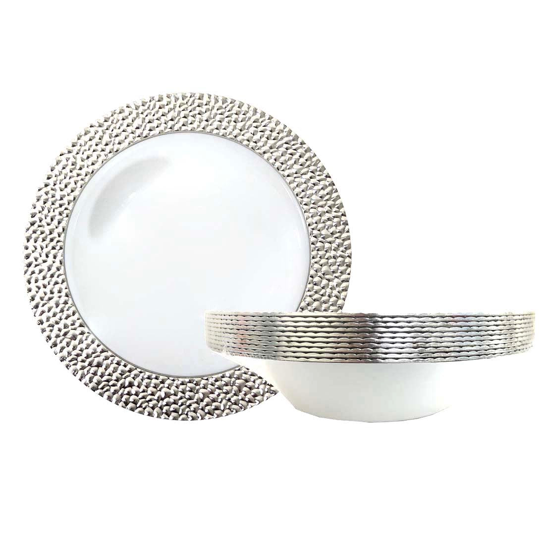 CROWN SOUP/SALAD BOWL ROYAL COLLECTION 12 OZ 10 PK SILVER