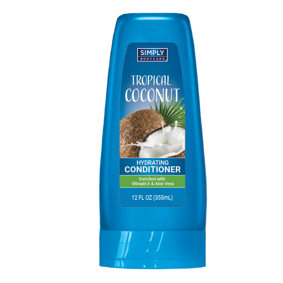 SIMPLY BODYCARE CONDITIONER 12 OZ TROPICAL COCONUT