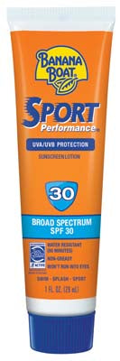 BANANA BOAT SUN SCREEN LOTION 1 OZ SPF 30 IN FISHBOWL DISPLAY