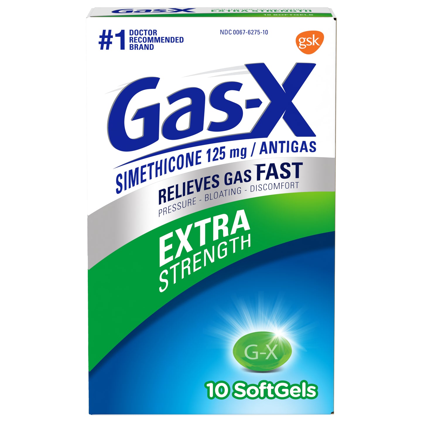 GAS-X SOFT GEL 10 CT EXTRA STRENGTH