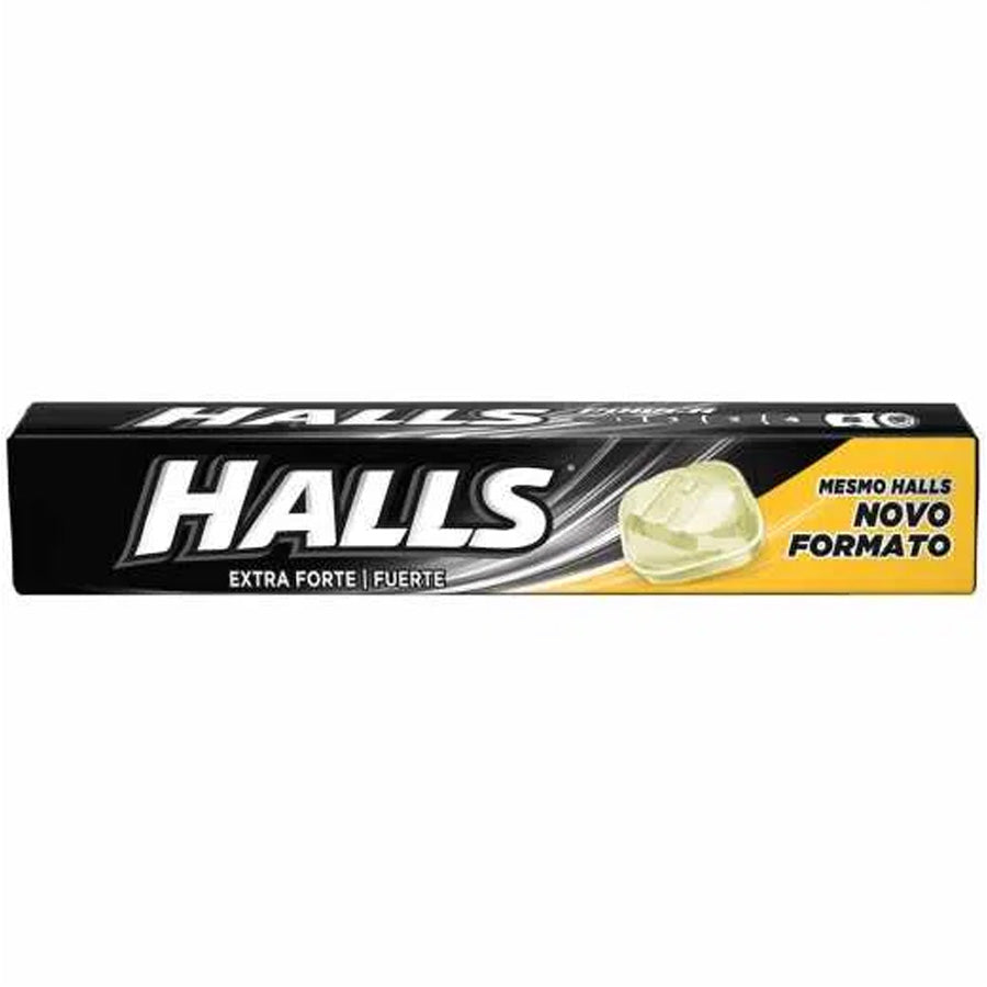 HALLS COUGH DROPS 27.5 G EXTRA STRONG BLACK (BRAZIL)