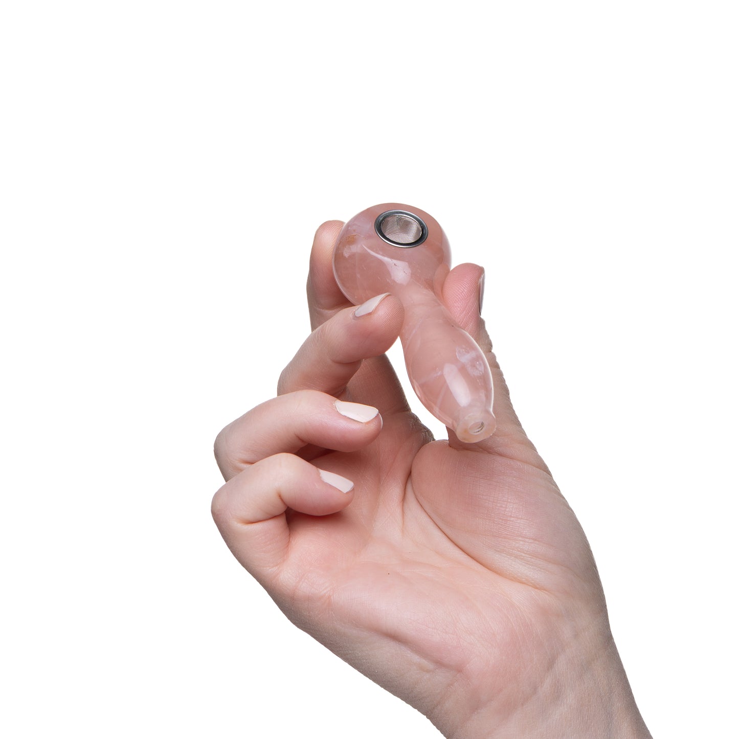 Astral Project Gemstone Spoon Pipes Hand Pipe Rose Quartz