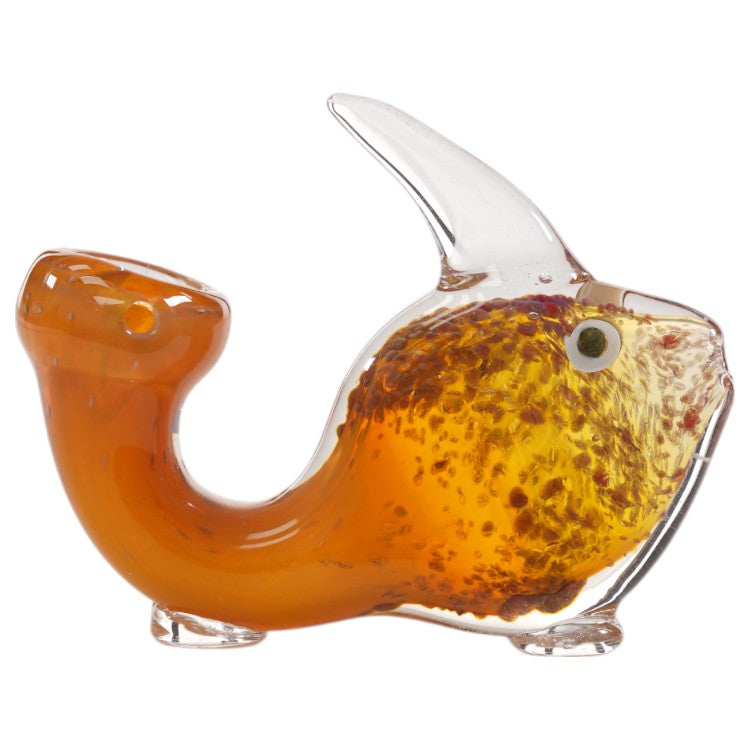 Unbranded Hand Pipe Glass Fish 4.0"