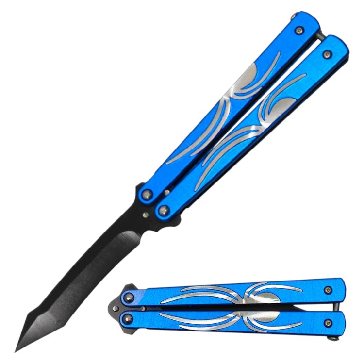 4.5" Spider Design Handle 4" Blade Folding Knife (NO SHARP BLADE)
