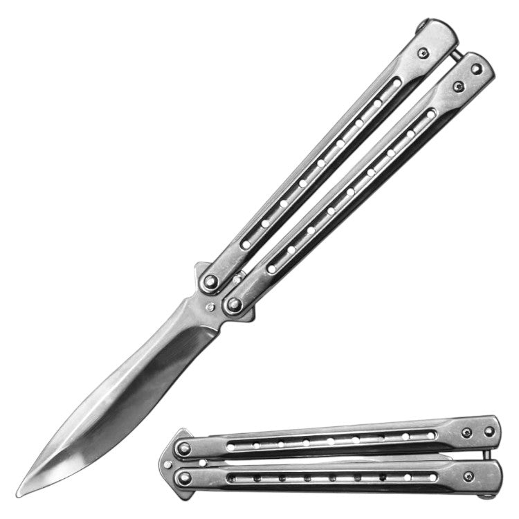 5" Metal Handle 4" Blade Folding Knife (NO SHARP BLADE)