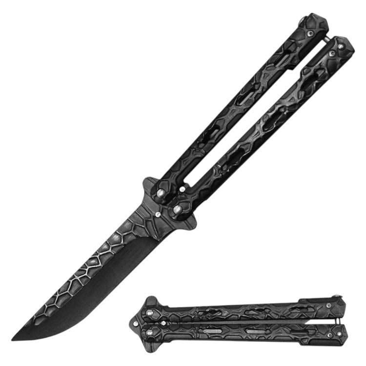 5" Metal Handle 4" Blade Folding Knife (NO SHARP BLADE)