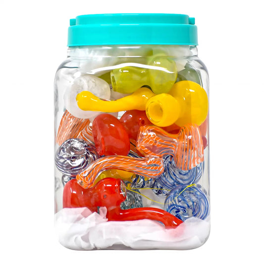4.5" Assorted Design Standing Bubbler (Pack of 20) (BUB20JAR)
