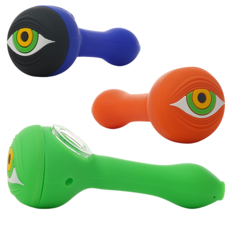 Unbranded Silicone Hand Pipe Eye 4.0"