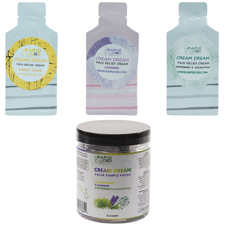 Rapid CBD Cream Dream Body Sample Kit (4 of each)