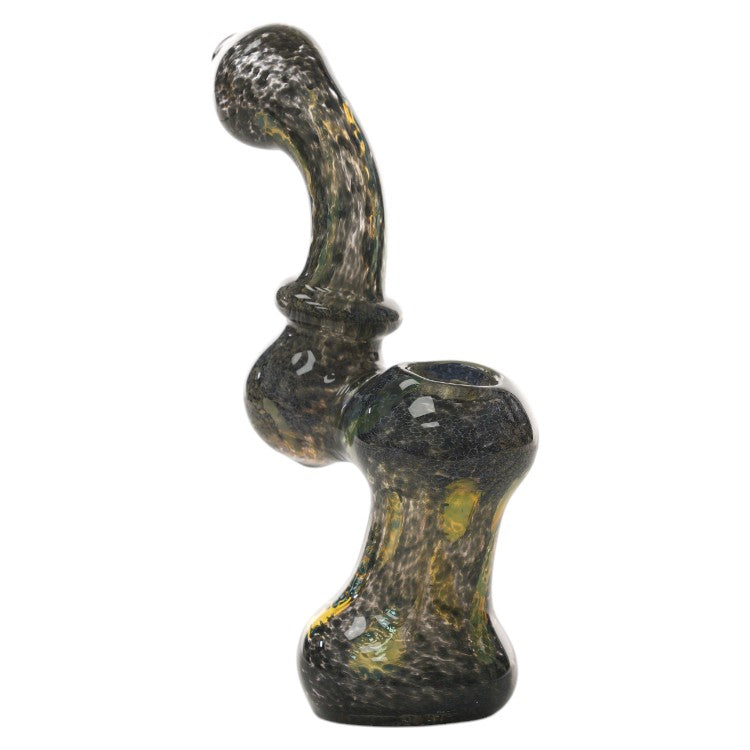 6'' Gold Fumed Air Trap Frit Bubbler Hand Pipe (GWHAN0822)