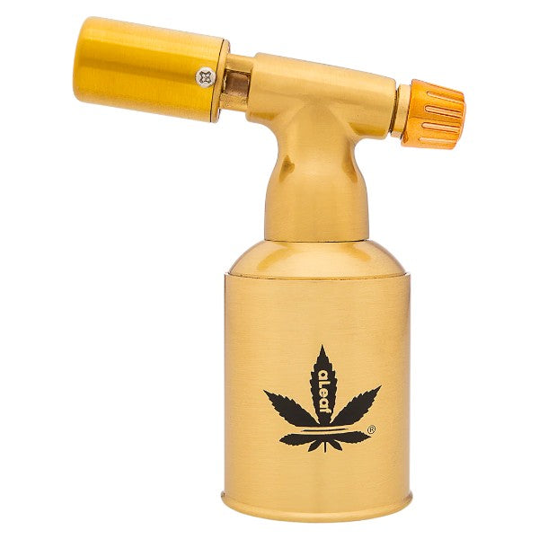 aLeaf Lighter Torch Brass Blow Turbo Flame 5.0" (8529)