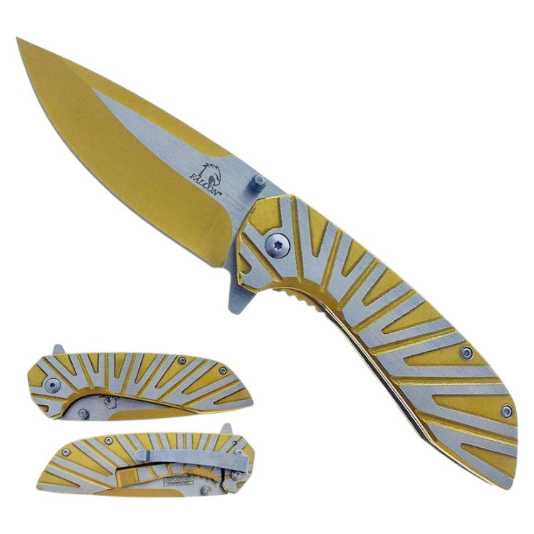 4.75" Heavy Duty Egyptian Wing Stainless Steel Folding Pocket Knife