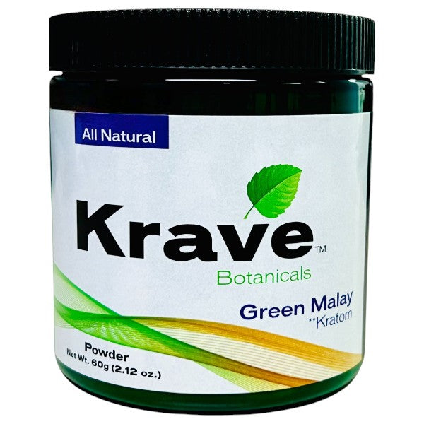 KRAVE Kratom Green Malay Powder 60g 1ct