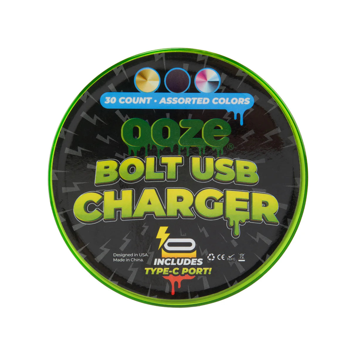 OOZE Bolt USB Charger Assorted 30ct