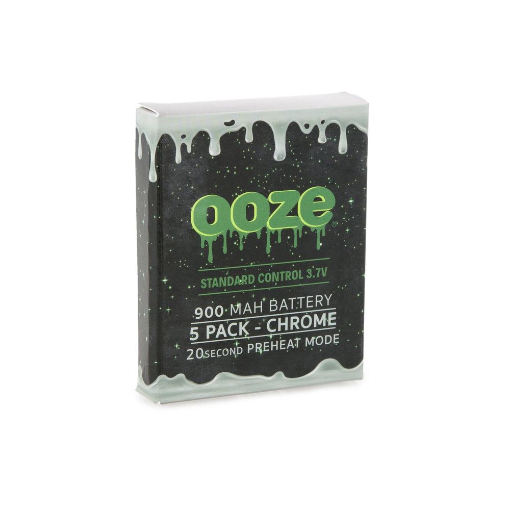 OOZE Standard Battery 900mAh 5-Pack Chrome 1ct
