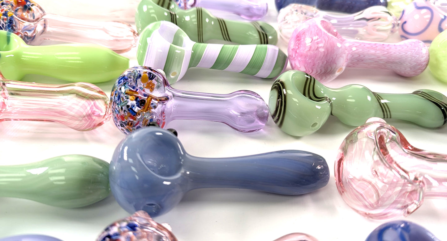 Hand Pipe Deal - AB11 - (Pack of 24) PIPE BUNDLE 3"/3.5" SLIME PINK PURPLE HIGHEND COLORFUL