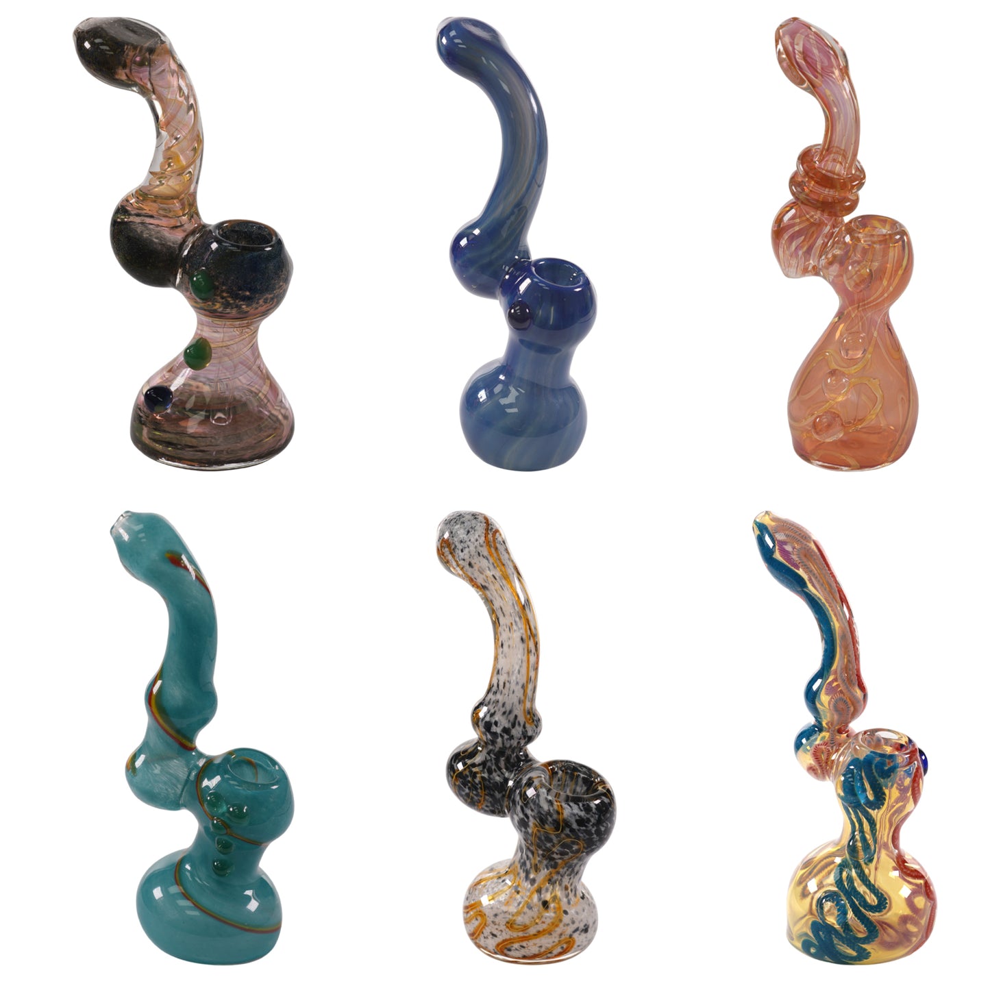 Hand Pipe Deal - AB21 - (Pack of 6 ) HIGH END HAMMMER BUBBLER
