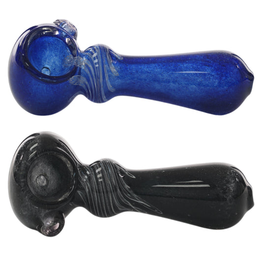 4.5" Reticello Wonders Frit Art Spoon Hand Pipe (RJA87)