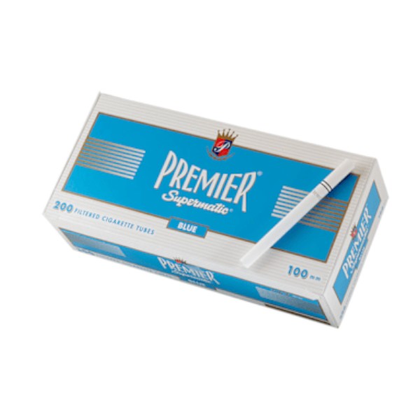 PREMIER Cigarette Tubes Blue 100mm 200/5ct