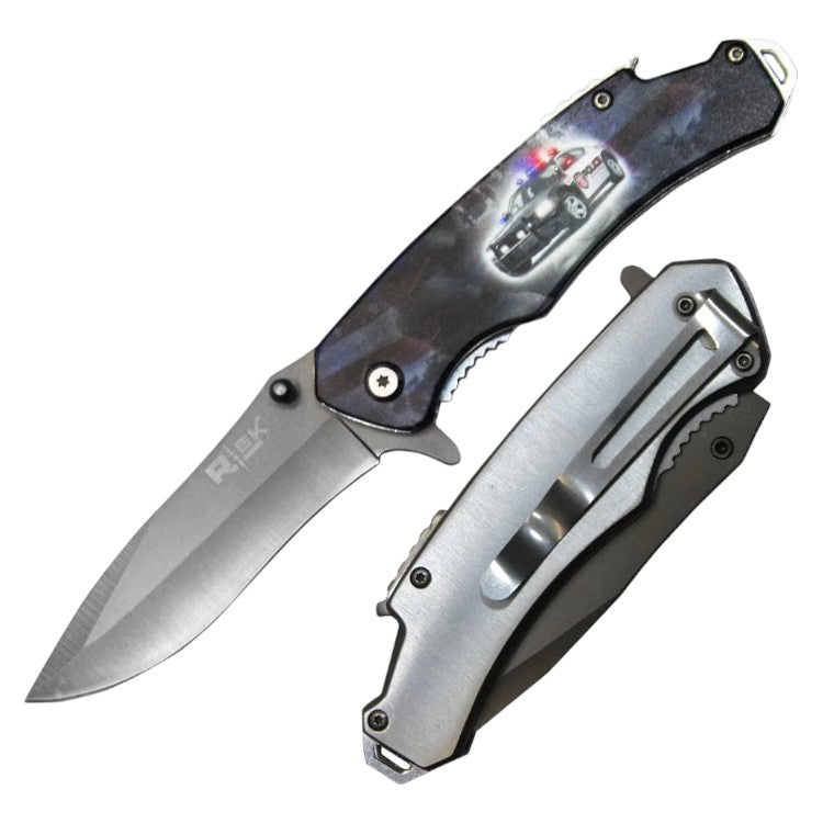 4.5" Rtek Tactical Serviceman Assist-Open Knife with Bottle Opener & Glass Breaker