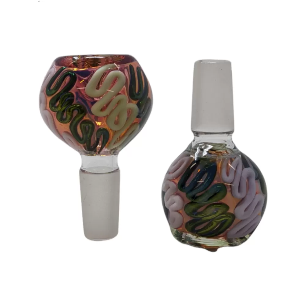 14mm Gold Fumed Art w/ Slyme Color Bowl SG3210