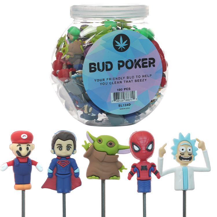 Bud Poker Dabber with Silicone Tip Dabbing Tool