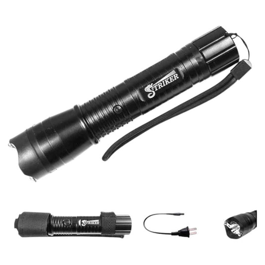 4 MKV LED-Flash Light Stun Gun Rechargeble (Black)