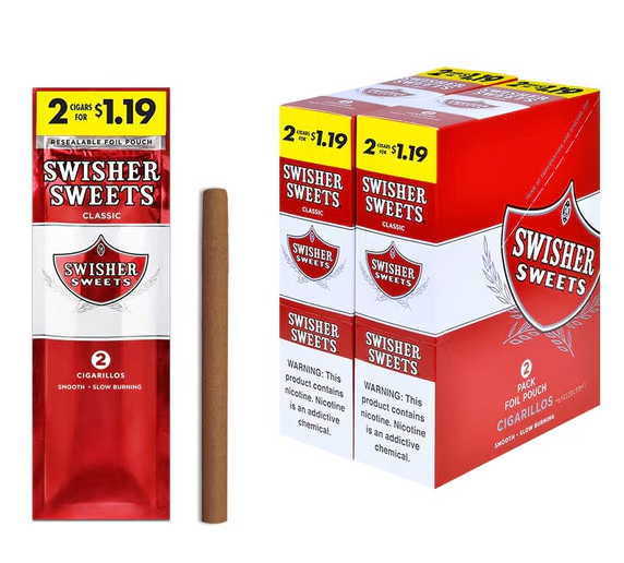 SWISHER SWEETS CIgarillos 2 for $1.19