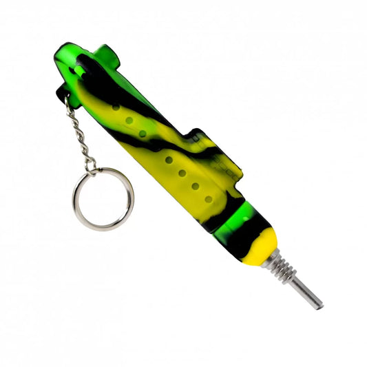 4.5" Keychain Style Submarine 10mm Silicone Nectar Collector (TX170)