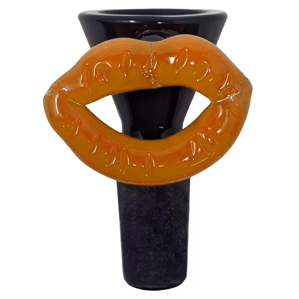 14mm Black Bowl with Colored Lip Bowl (WSG014)