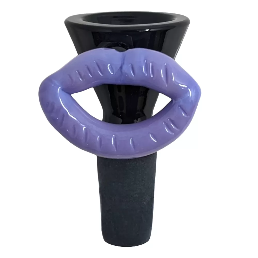 14mm Black Bowl with Colored Lip Bowl (WSG014)
