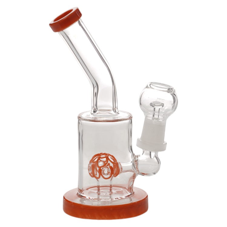 6" Mini Assorted Ball Perc Cylinder Water Pipe Rig with (Pack of 1) (XWPS75G)