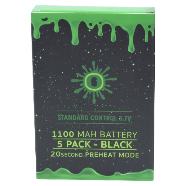 OOZE Standard Battery 1100mAh 5-Pack Black 1ct