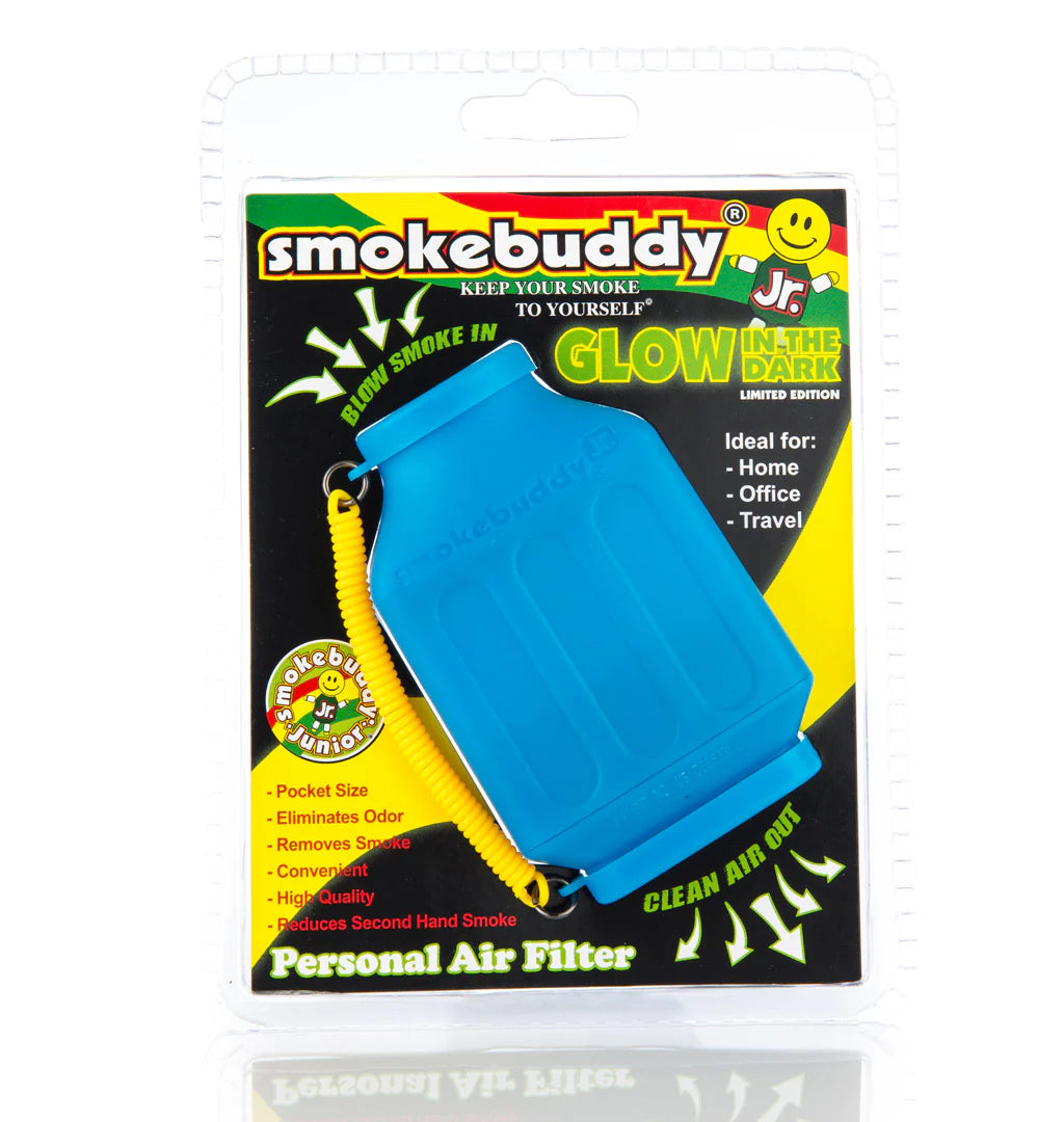 SMOKE BUDDY Junior Glow In The Dark Blue 1ct
