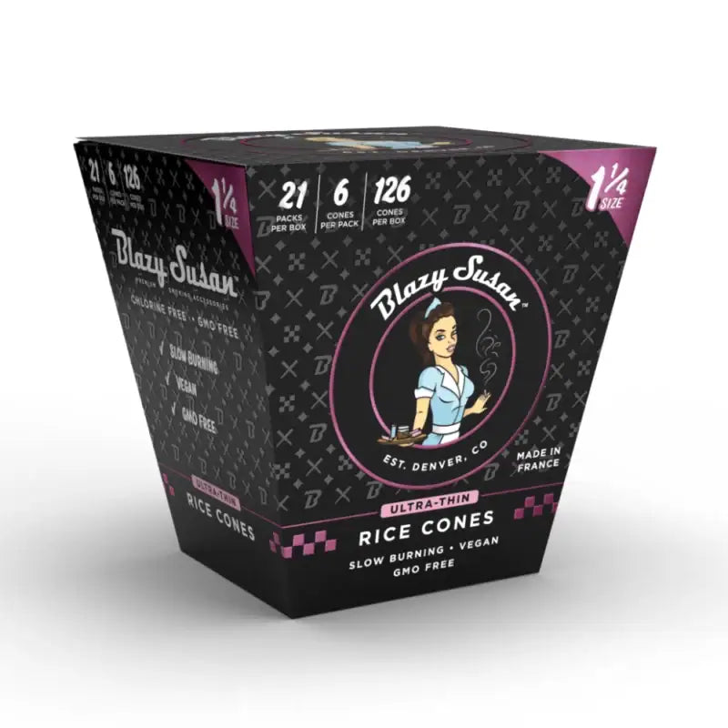 BLAZY SUSAN Rice Cones Display 11/4 Size 6/21ct