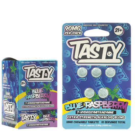 Tasty 7-Hydroxymitragynine Tablets with Box - 5 x 18mg Per Tablet (10 packs Box)