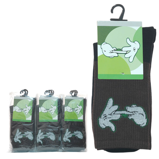 Rolling Hands - 12 pair of Socks (80% Cotton, 10% Nylon, 5% Acrylic, 5% Lycra)