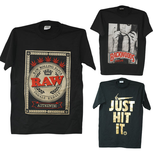 Unbranded Cotton T-Shirts (Assorted Design & Mix Sizes) 3pcs