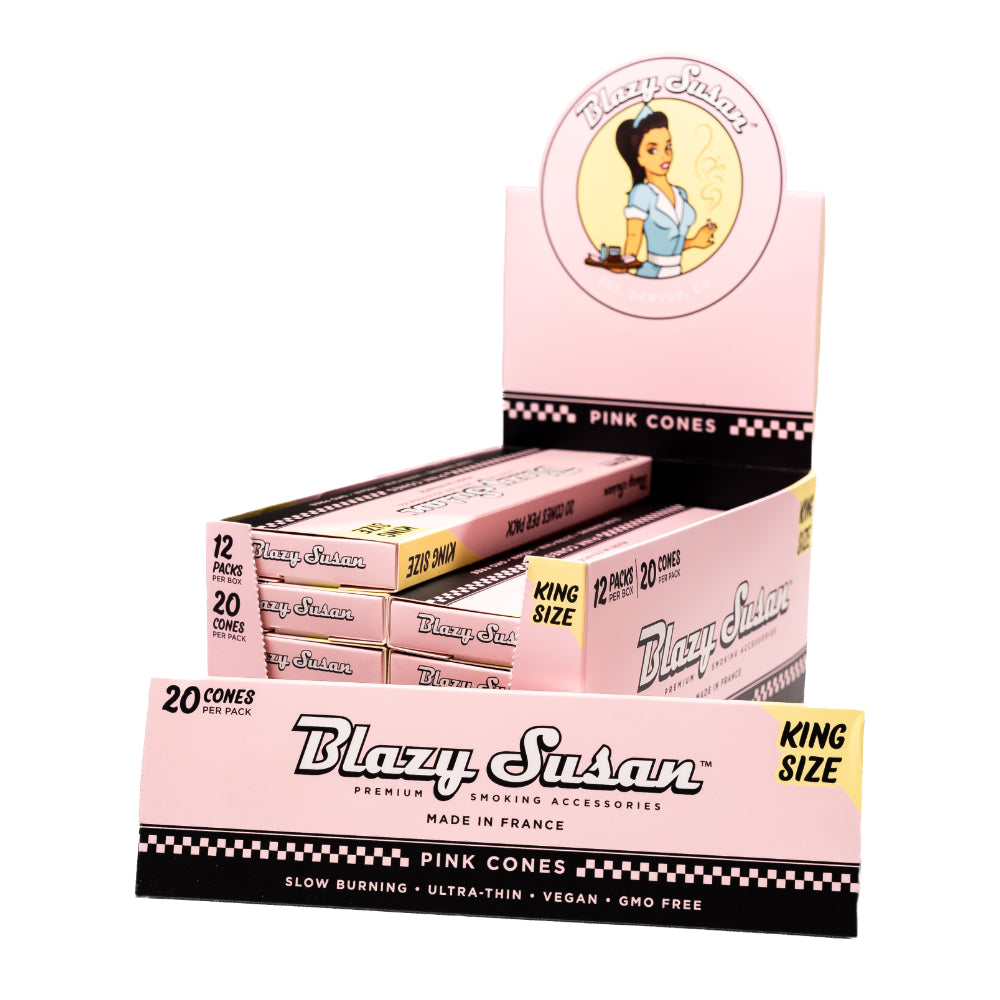 BLAZY SUSAN Pink Cones Display King Size 20/12ct