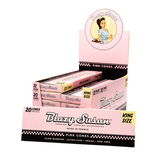BLAZY SUSAN Pink Cones Display King Size 20/12ct