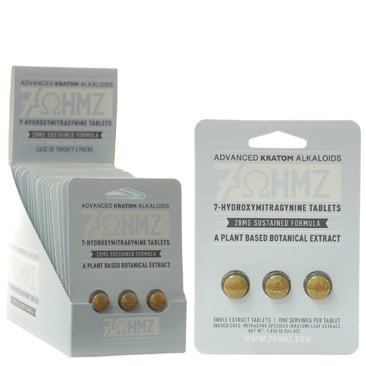 7-OHMZ Tablets & Caplets Tablets Advanced Kratom Alkaloids 28MG 3-pack