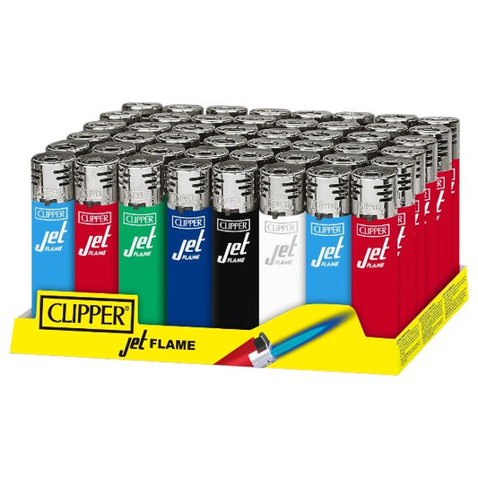 CLIPPER Jet Torch Lighter Solid 48ct