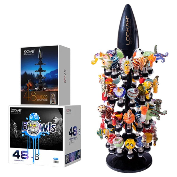 Lookah Waterpipe Bowl Glass 48 pcs Set B (DSPLY Included)
