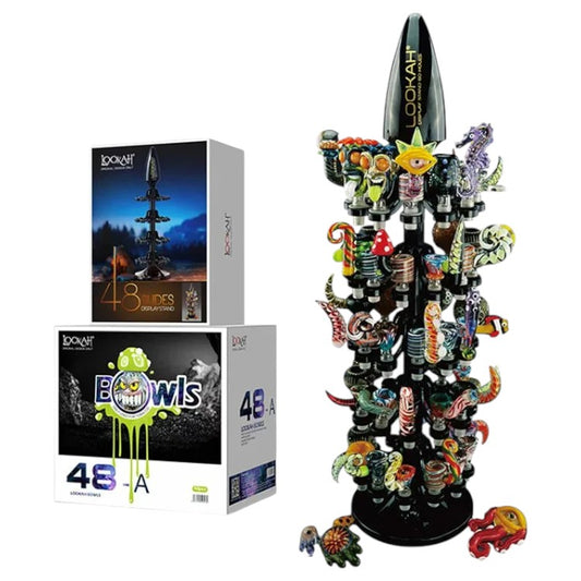 Lookah Waterpipe Bowl Glass  48 pcs Set A (DSPLY Included)