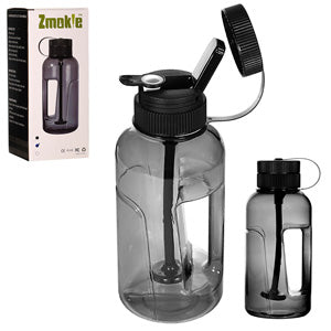 Unbranded Plastic Zmokie Water Bottle Bong (5572) Black 9.0"